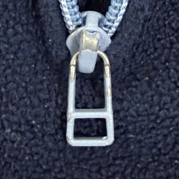 Disney Tigger Pooh Fleece Jacket Navy Blue Women’s L Half Zip Y2K Vintage - Picture 6 of 10